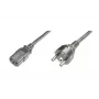DIGITUS maitinimo laidas, CEE 7/7 (F tipas) - C13, 1 m, H05VVF3G 0,75 mm², juodas