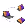 LOGITECH Folio Touch klaviatūros dėklas su apšvietimu ir jutikliniu kilimėliu, Oksfordo pilka, skirta iPad Air (4 kartos) vokiška QWERTZ