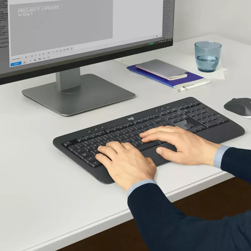 LOGITECH MK540 Advanced belgiškas AZERTY belaidis klaviatūros ir pelės rinkinys