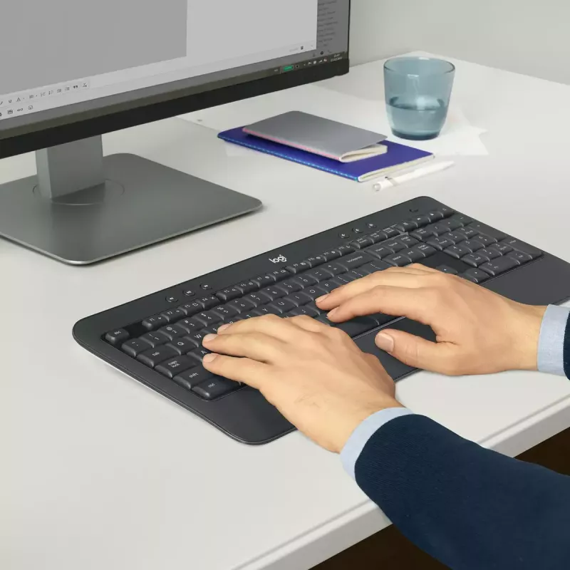 LOGITECH MK540 Advanced belgiškas AZERTY belaidis klaviatūros ir pelės rinkinys