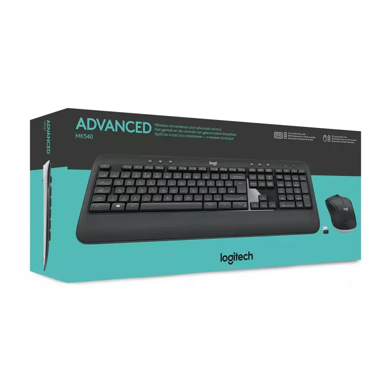 LOGITECH MK540 Advanced belgiškas AZERTY belaidis klaviatūros ir pelės rinkinys