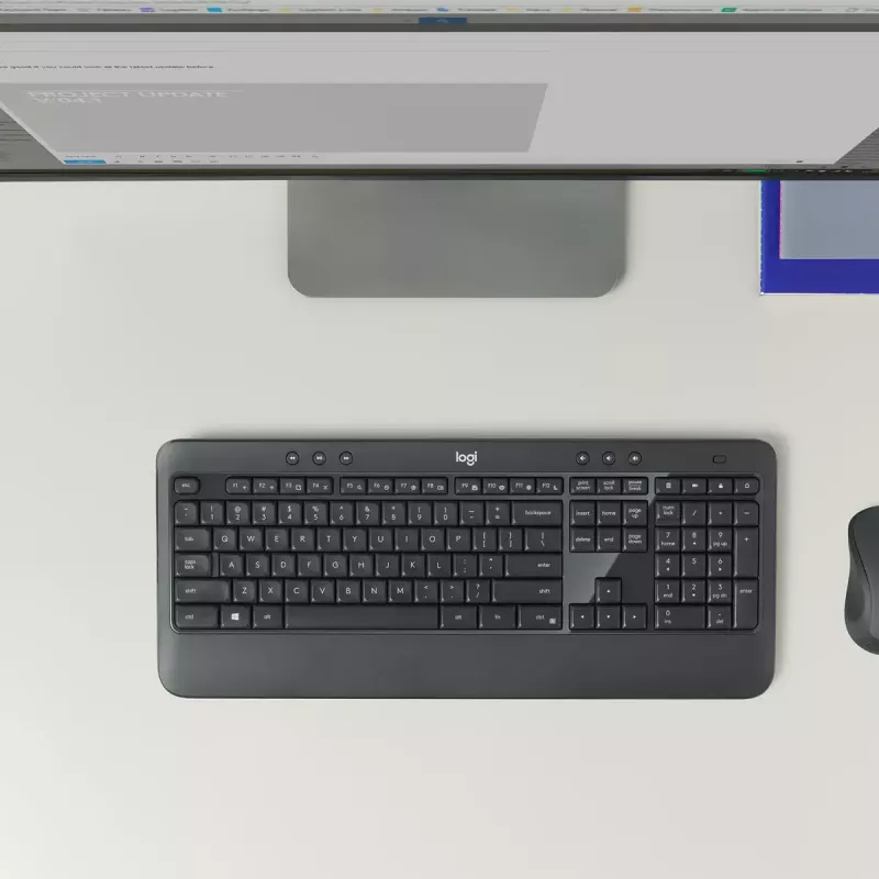 LOGITECH MK540 Advanced belgiškas AZERTY belaidis klaviatūros ir pelės rinkinys