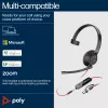 HP Poly Blackwire 5210 monauralinė ausinė su USB-C jungtimi, 3,5 mm lizdu ir USB-C/A adapteriu (Bulk)