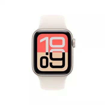 APPLE Watch SE 3 GPS + Cellular 40 mm „Starlight“ aliuminio korpusas su „Starlight“ sportine juostele M/L