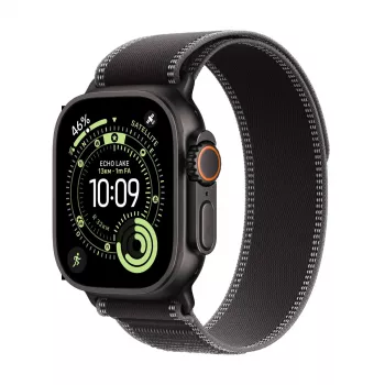 APPLE Watch Ultra 3 (2025) LTE 49 mm Titanium Dėklas su Trail Loop S/M – Juodas/tamsiai pilkas