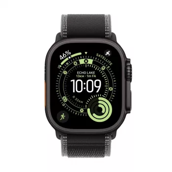 APPLE Watch Ultra 3 (2025) Lte 49mm Titanium Case With Trail Loop M/l - Juodai/tamsiai pilka