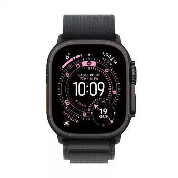 APPLE Watch Ultra 3 (2025) Lte 49mm Titanium korpusas su Alpine Loop didele juosta - Juoda