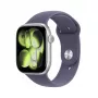 APPLE Watch Series 11 GPS + Cellular 46 mm sidabrinis aliuminio korpusas su Purple Fog sportine juosta M/L