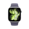 APPLE Watch Series 11 GPS + Cellular 46 mm sidabrinis aliuminio korpusas su Purple Fog sportine juosta M/L