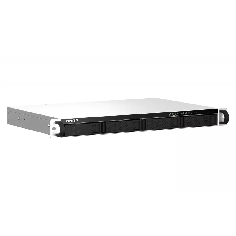 QNAP TS-464eU NAS stelažinis (1U) Intel® Celeron® N5095 8 GB DDR4 0 TB QNAP Turbo System aliuminis, juodas