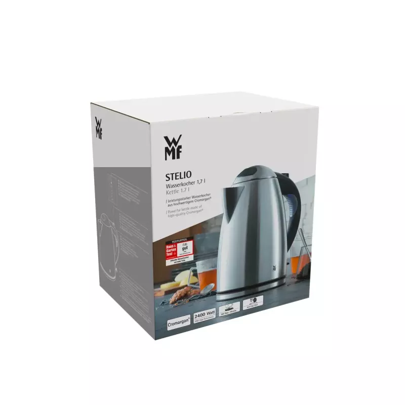 WMF Stelio 0413020012 elektrinis virdulys 1,7 L 2400 W juodos spalvos, nerūdijantis plienas