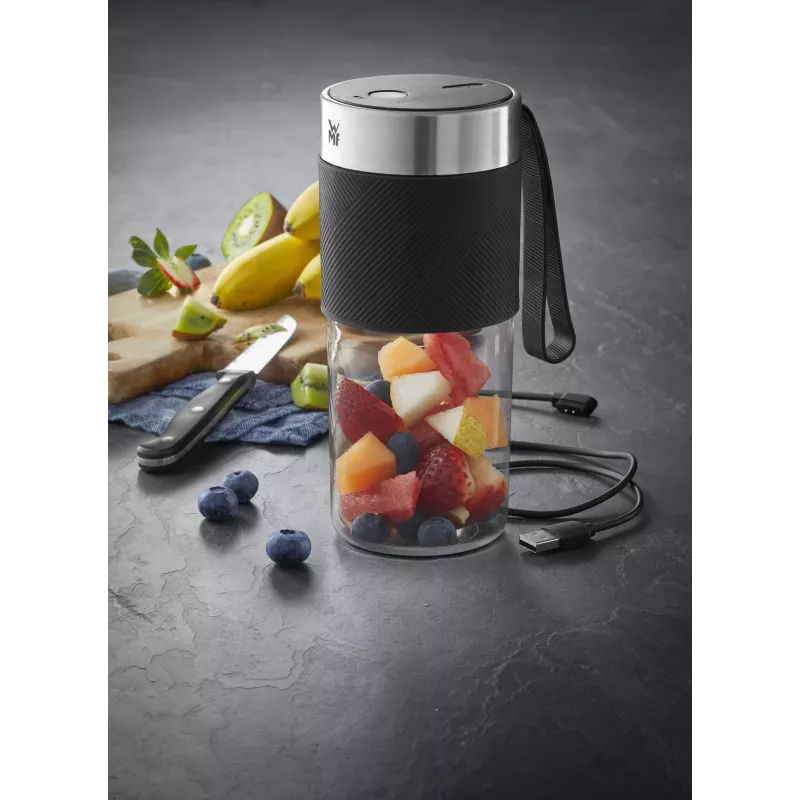 WMF KITCHENminis 0416700011 0,3 L stacionarus maišytuvas 50 W juodas, nerūdijantis plienas, permatomas
