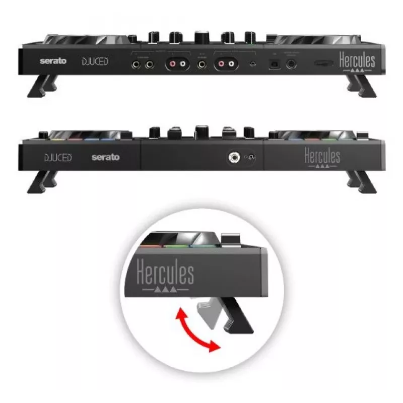 Hercules Inpulse 500 DJ valdiklis su DVS sistema, juodas