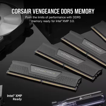 CORSAIR Vengeance 32GB (2x16GB) DDR5 6400MHz CL36 atminties rinkinys - juodas
