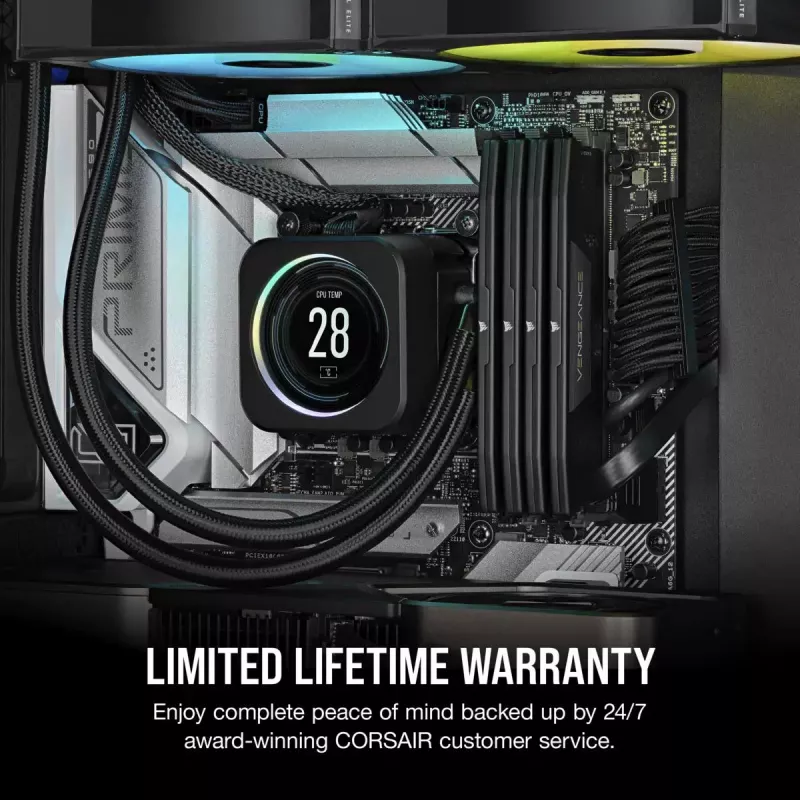 CORSAIR Vengeance 32GB (2x16GB) DDR5 6400MHz CL36 atminties rinkinys - juodas
