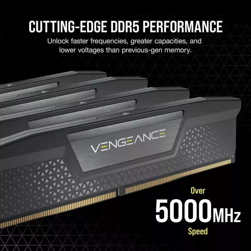 CORSAIR Vengeance 32GB (2x16GB) DDR5 6400MHz CL36 atminties rinkinys - juodas