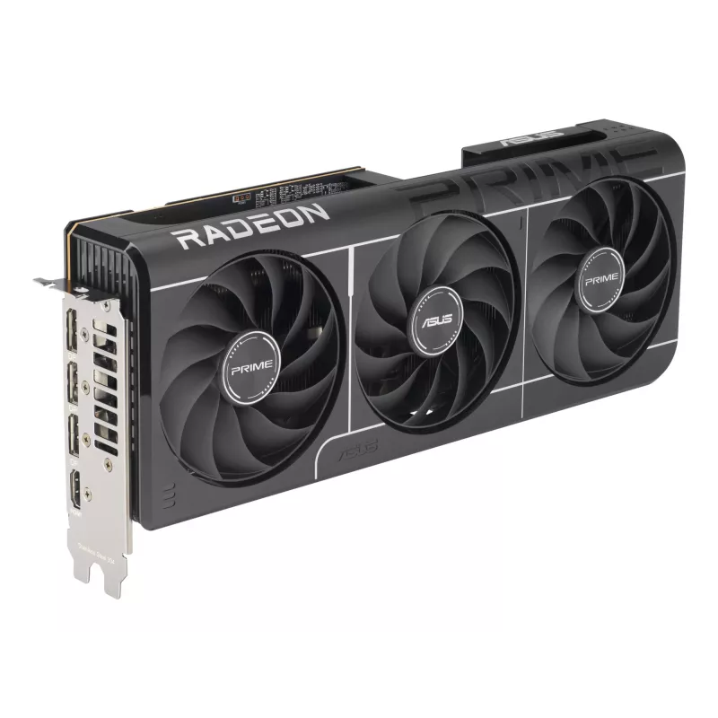 Vaizdo plokštė ASUS Radeon RX 9070 16 GB GDDR6 PCIe 5.0 256 bitų, 3 ventiliatorių aušinimas