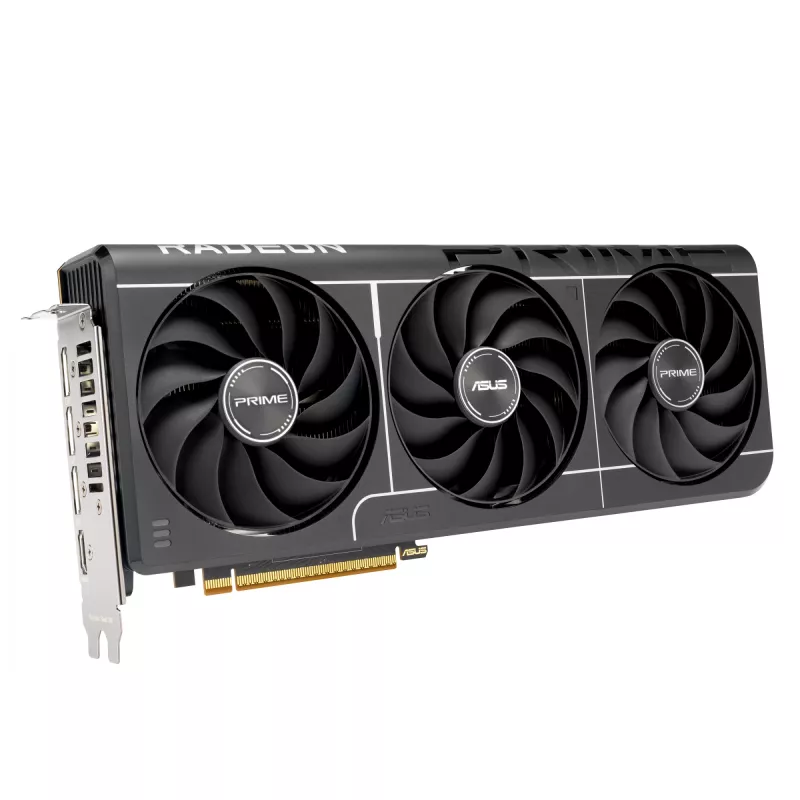 Vaizdo plokštė ASUS Radeon RX 9070 16 GB GDDR6 PCIe 5.0 256 bitų, 3 ventiliatorių aušinimas