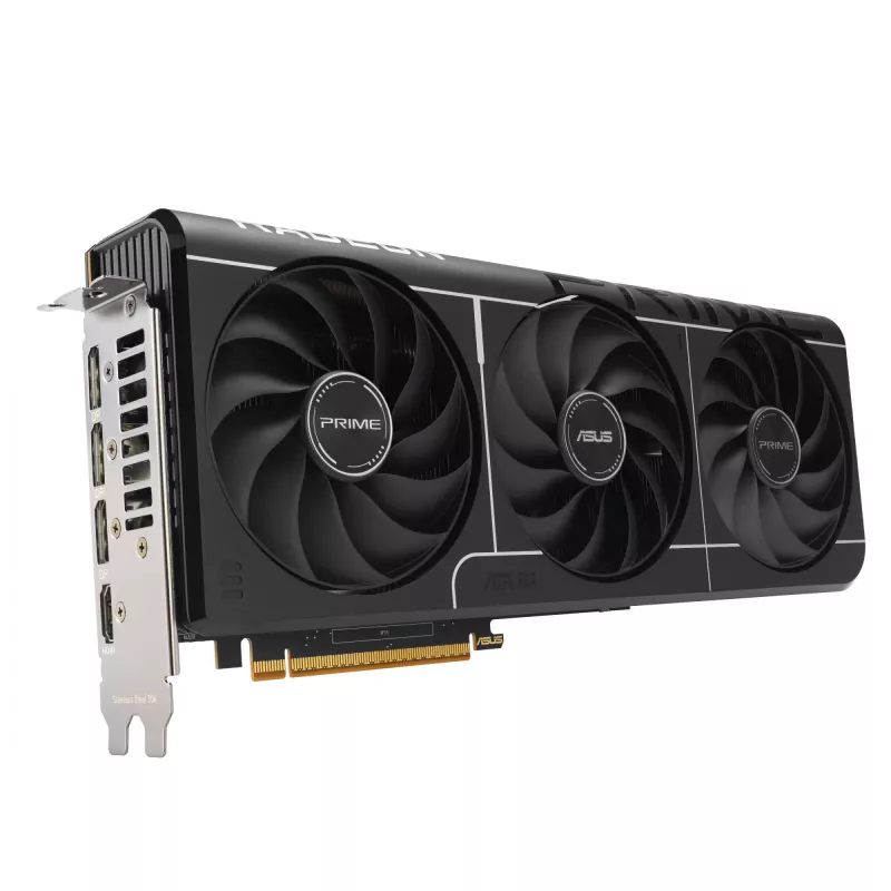Vaizdo plokštė ASUS Radeon RX 9070 16 GB GDDR6 PCIe 5.0 256 bitų, 3 ventiliatorių aušinimas