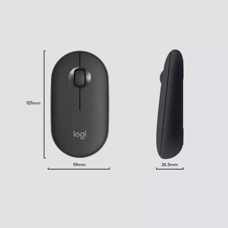 Logitech MK470 belaidė klaviatūra ir pelė, grafito spalvos, QWERTY US, USB