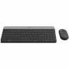Logitech MK470 belaidė klaviatūra ir pelė, grafito spalvos, QWERTY US, USB