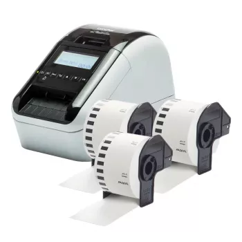 Brother QL-820NWBCVM etikečių spausdintuvas Tiesioginė terminė spauda 300 x 600 DPI 176 mm/s Laidinis ir belaidis Ethernet LAN DK Wi-Fi Bluetooth