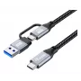 Equip 128432 USB laidas USB 3.2 Gen 2x2 2 m USB A/USB C USB C juodas