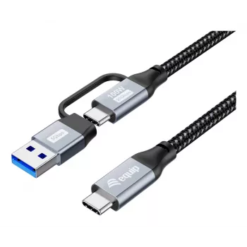 Equip 128433 USB kabelis USB 3.2 Gen 2x2 3 m USB A / USB C USB C juodas