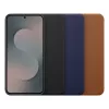 Samsung Kindsuit Faux Leather Dėklas Galaxy S25 FE, 17 cm (6.7 inch), Tamsiai Mėlyna