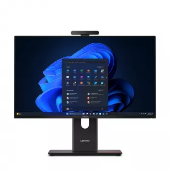 All-in-One kompiuteris Lenovo ThinkCentre M70a Gen 6 – Intel Core Ultra 5 235T, 23,8 col. FHD IPS, 16 GB DDR5, 512 GB SSD, Windows 11 Pro, Wi‑Fi 6E, juodas