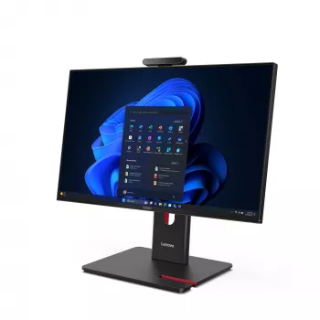 All-in-One kompiuteris Lenovo ThinkCentre M70a Gen 6 – Intel Core Ultra 5 235T, 23,8 col. FHD IPS, 16 GB DDR5, 512 GB SSD, Windows 11 Pro, Wi‑Fi 6E, juodas