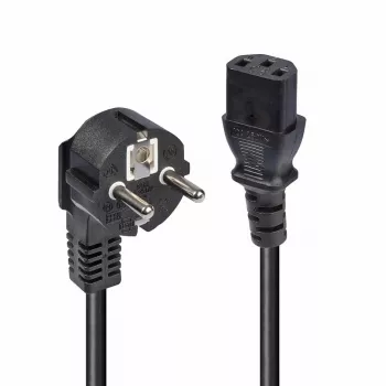 Lindy 3m Schuko kištukas į IEC C13 maitinimo laidas, juodas