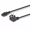 Lindy 3m Schuko kištukas į IEC C13 maitinimo laidas, juodas