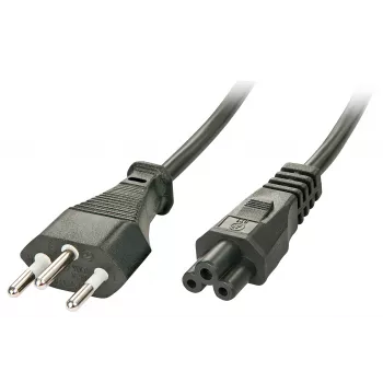 Lindy 30412 maitinimo laidas 2 m C5 mova juodas