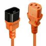 Lindy 1m prailginimo laidas IEC, oranžinis