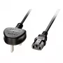 Lindy 2m Jungiamasis laidas UK kištukas – IEC C13