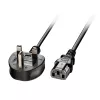 Lindy 2m Jungiamasis laidas UK kištukas – IEC C13