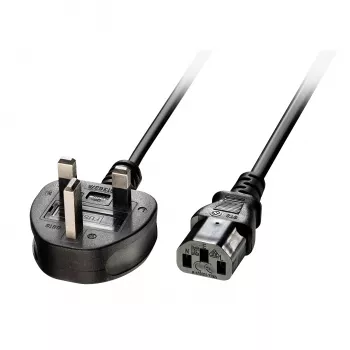 Lindy 2m Jungiamasis laidas UK kištukas – IEC C13