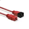 Lindy 1 m ilginimo laidas IEC C19 – C20, raudonas