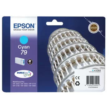 Epson Tower of Pisa Singlepack Cyan 79 DURABrite Ultra rašalas, standartinė talpa, cianas, 1 vnt.