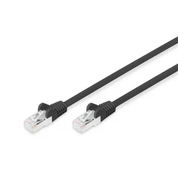 DIGITUS Patch Laidas, CAT6, RJ45 M/M, 5,0 m, S-FTP, AWG 27/7, LSZH, juodas