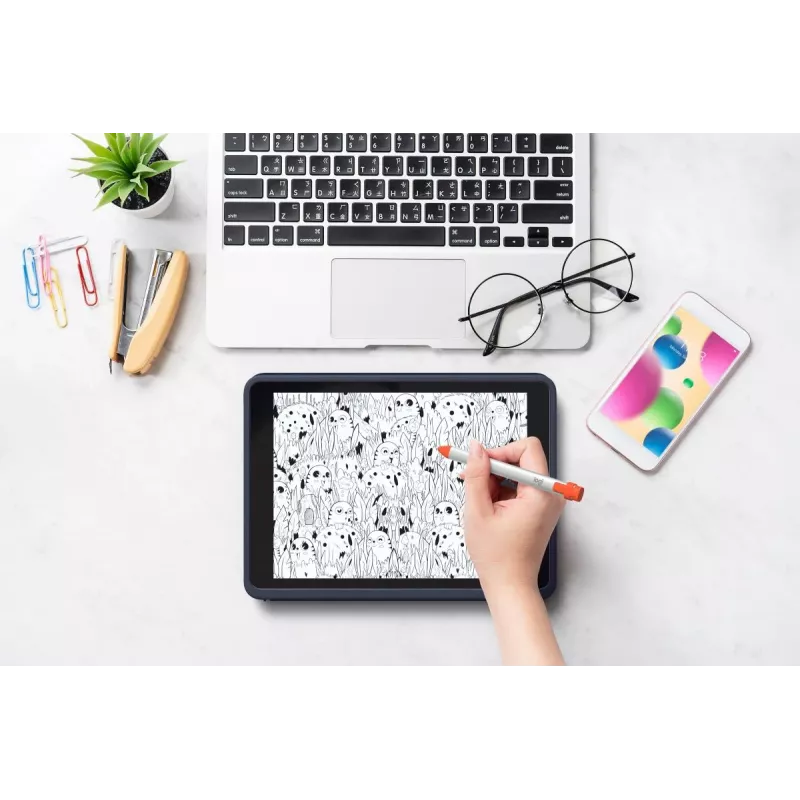 LOGITECH Rugged Combo 3 Classic Blue Qwerty Uk – apsauginis dėklas su klaviatūra, skirta iPad
