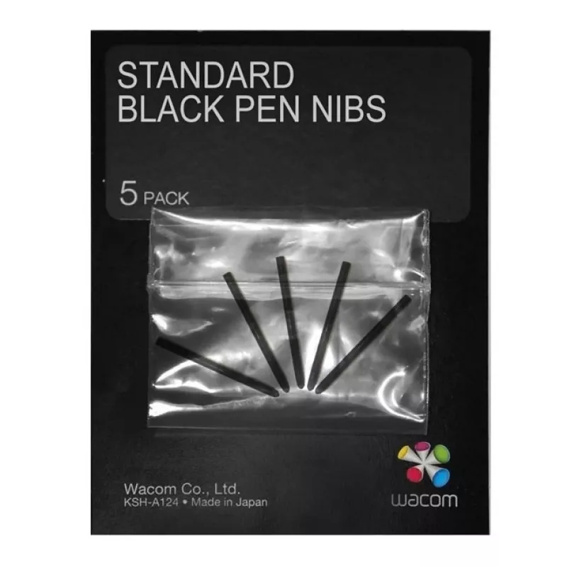 Wacom ACK20001 rašiklio antgaliai (5 vnt.) juodi, tinka Intuos4 ir DTK-2100