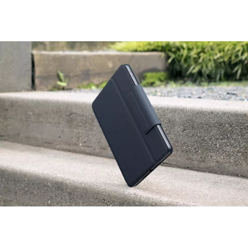 LOGITECH Rugged Combo 3 Classic Blue Deutsch – tvirtas dėklas su klaviatūra iPad (vokiškas išdėstymas)