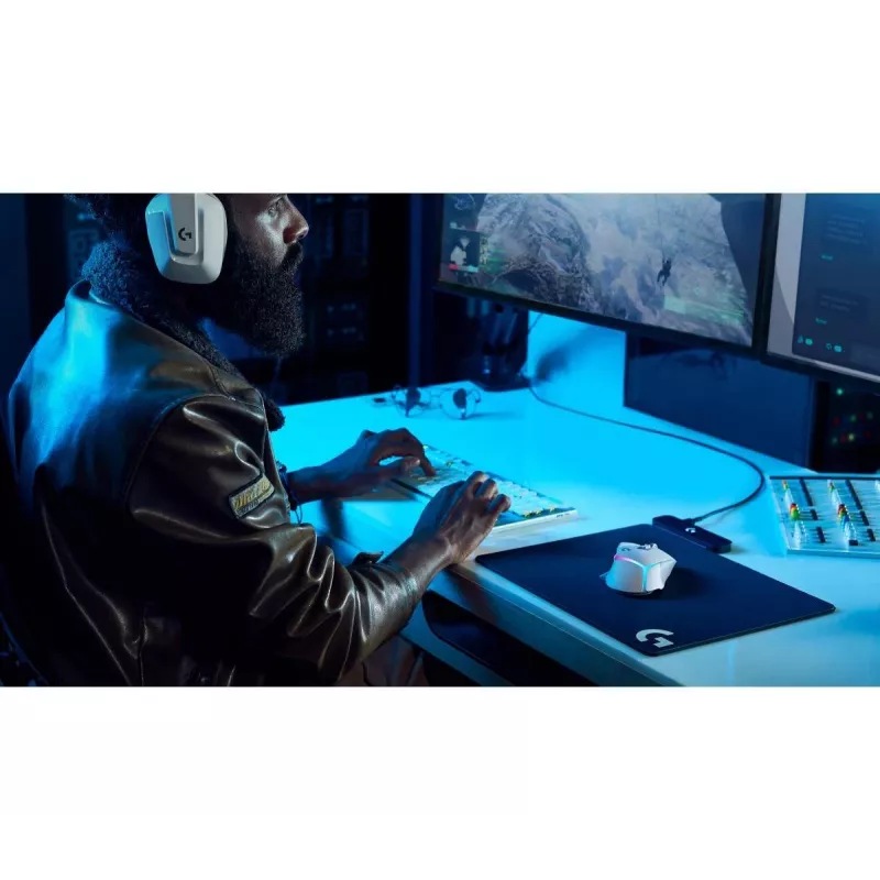 LOGITECH G502 X PLUS žaidimų pelė balta/Premium EWR2