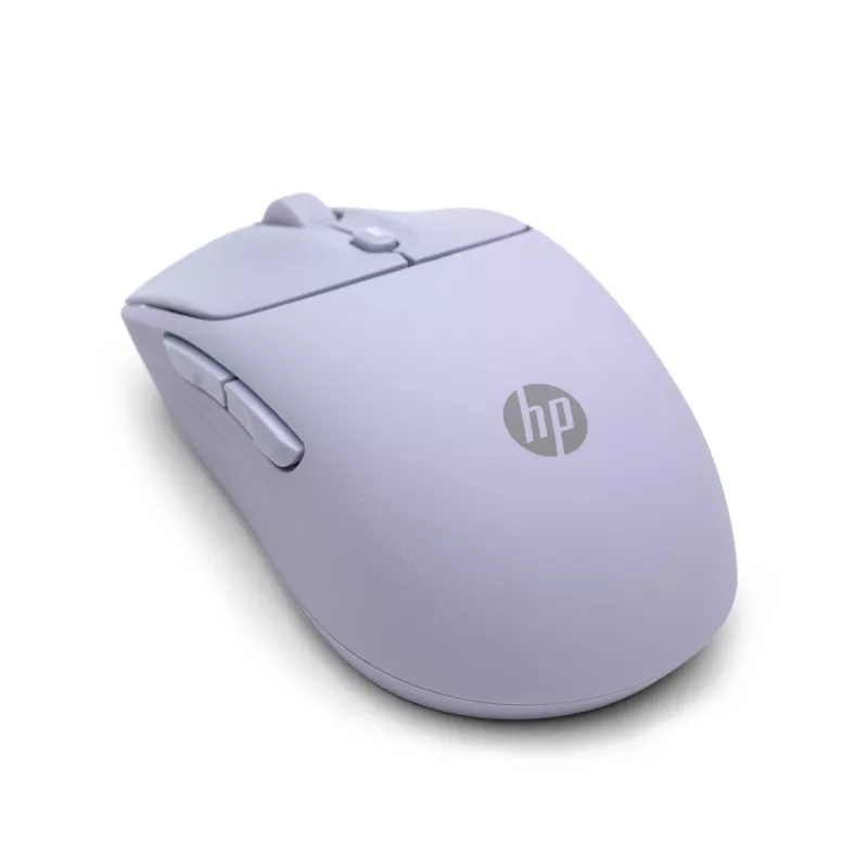HP 400 Tylioji belaidė pelė, violetinė, ambidekstrinė, RF belaidis + Bluetooth, 6000 DPI