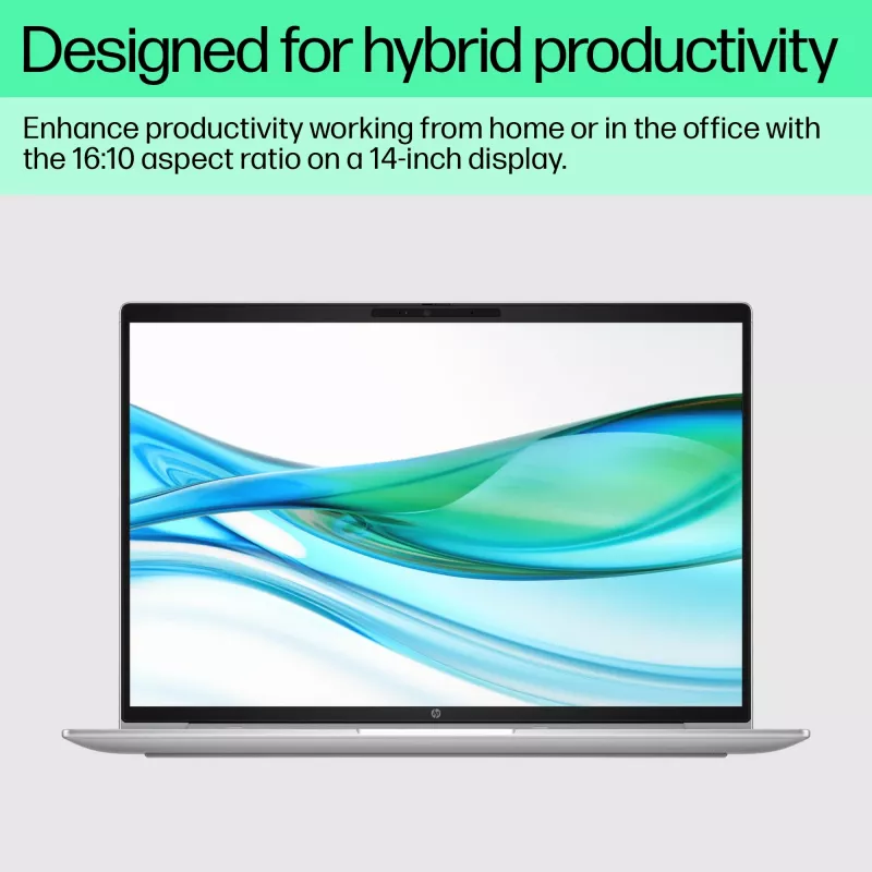 HP ProBook 460 G11 Intel Core Ultra 7 155U nešiojamas kompiuteris 40,6 cm (16 colių) WUXGA 32 GB DDR5-SDRAM 1 TB SSD Wi-Fi 6E (802.11ax) Windows 11 Pro AI PC sidabrinis