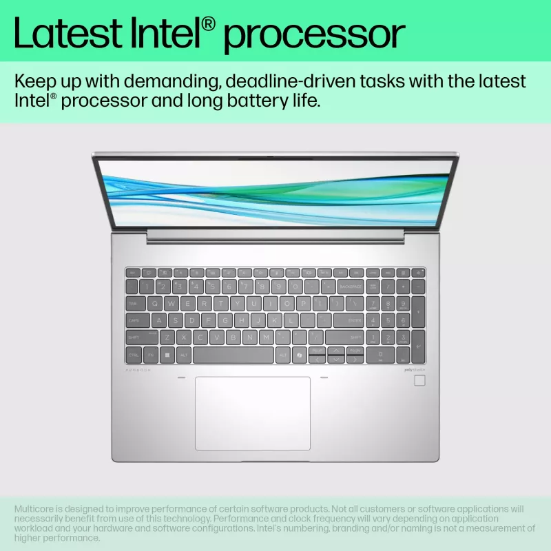 HP ProBook 460 G11 Intel Core Ultra 7 155U nešiojamas kompiuteris 40,6 cm (16 colių) WUXGA 32 GB DDR5-SDRAM 1 TB SSD Wi-Fi 6E (802.11ax) Windows 11 Pro AI PC sidabrinis