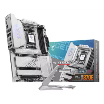 Pagrindinė plokštė MSI MPG X870E EDGE TI WIFI, AMD X870E, lizdas AM5, ATX, DDR5, 4×DIMM, Wi‑Fi 7, 5Gb LAN, 4×M.2