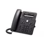 IP telefonas Cisco 6851 – 4 linijų Wi-Fi VoIP telefonas, 3,5 colio 396×162 nespalvotas ekranas, Gigabit Ethernet, PoE, Bluetooth, laidinis ragelis, juodas